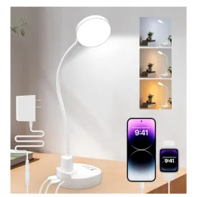 Lámpara LED de escritorio 15W, regulable y flexible 360°