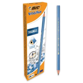 Lápices HB2 BIC Evolution Triangle, 12 unidades antirotura