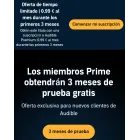 3 meses gratis para nuevos clientes Prime en Audible