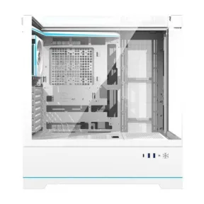 Caja ATX Big Tower Darkflash DY450 PRO Blanca con ventilador ARGB