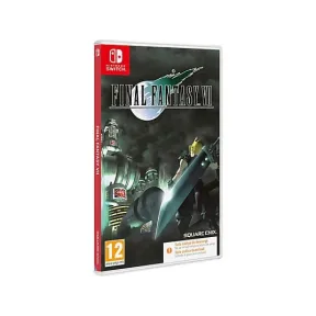 Código en la caja de Final Fantasy VII para Switch