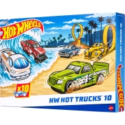 Set de Camiones Hot Wheels - Pack de 10 Vehículos de Juguete