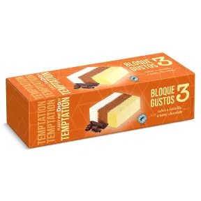 Corte tres gustos - Helado Dia Temptation 523 g