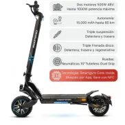 Patinete Eléctrico Smartgyro Crossover Dual Max 2 LR 1000W 70km