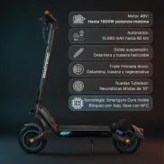 Patinete Eléctrico 800W Smartgyro Rockway GT con Doble Suspensión