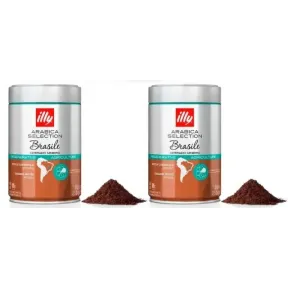 Café molido illy Arabica Brasil 2x250g