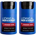 Crema Hidratante Anti-Edad 24H L'ORÉAL PARIS Men Expert 2x50ml