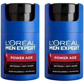 Crema Hidratante Anti-Edad 24H L'ORÉAL PARIS Men Expert 2x50ml