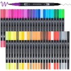 Rotuladores Dual Brush Finos y Gruesos - 48 Piezas
