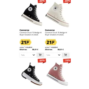Oferta en Converse