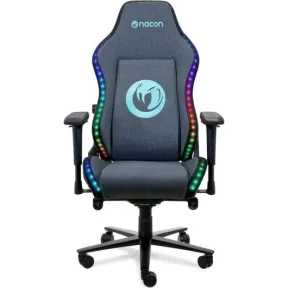 Silla gaming Nacon CH-800TRGB textil gris con RGB y ajuste lumbar.