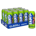 Fanta Exótico: Pack de 12 Latas de Sabor Naranja y Melocotón