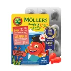 Moller’s Omega 3 Fresa para Niños 36 UD (Sin Alérgenos)