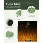 Lámparas de Noche Verde: Set de 2 Unidades