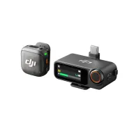 Micrófono inalámbrico negro DJI Mic 3 con 28 h y cancelación