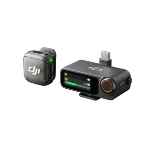 Micrófono inalámbrico negro DJI Mic 3 con 28 h y cancelación