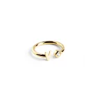 Anillo de Oro Personalizado Letter Diamond - SINGULARU