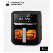 Freidora de Aire 8L GAVATECH, Doble Resistencia 1800W