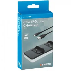 Cargador Dual Indeca para Mandos de PS5