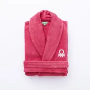 Albornoz Rosa BENETTON LXL para Adulto de Baño