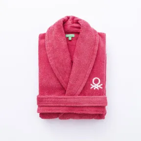 Albornoz Rosa BENETTON LXL para Adulto de Baño