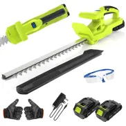 Cortasetos VOERJIA 20" Inalámbrico, 750W, 2 Baterías 2000mAh