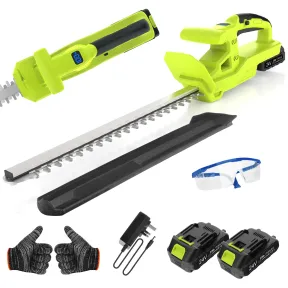 Cortasetos VOERJIA 20" Inalámbrico, 750W, 2 Baterías 2000mAh
