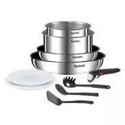 Set Tefal de 10 piezas: sartenes, cazos y utensilios incluidos