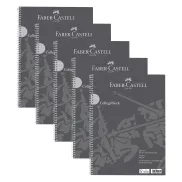 Pack de 5 Cuadernos A4 cuadriculados Faber-Castell Alemania
