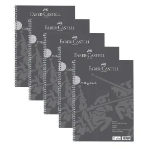 Pack de 5 Cuadernos A4 cuadriculados Faber-Castell Alemania
