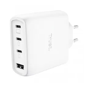 Cargador Gan Trust Maxo 65W con 3 puertos USB y cable incluido