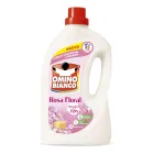 Detergente Líquido Rosa Floral Omino Bianco 1800ml 45 Dosis