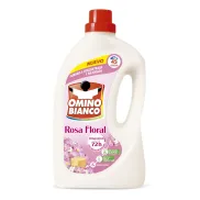Detergente Líquido Rosa Floral Omino Bianco 1800ml 45 Dosis