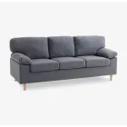 Sofá gris GEDVED de 3 plazas para tu sala.
