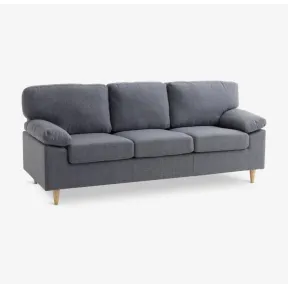 Sofá gris GEDVED de 3 plazas para tu sala.