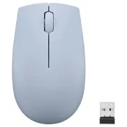 Compacto ratón inalámbrico azul escarcha Lenovo 300