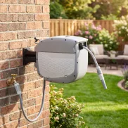 Enrollador automático para manguera de jardín 20m + 1,9m