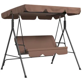 Columpio de jardín ajustable para 3 personas 172x110 cm