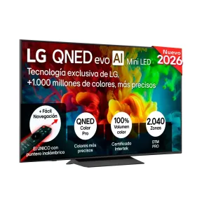 LG QNED evo 55" 4K MiniLED con IA y 144 Hz