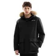 Parka Negra Acolchada para Hombre Siroko