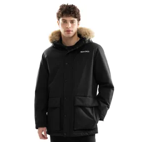 Parka Negra Acolchada para Hombre Siroko