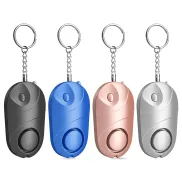 Alarma de Seguridad Personal 140dB con LED - 4 Paquetes