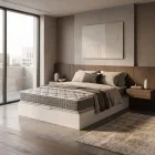 Colchón Viscoelástico 150x190cm y Canapé Blanco Royal Sleep