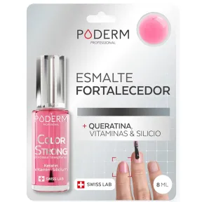 Esmalte Fortalecedor Brillante PODERM para Uñas Dañadas