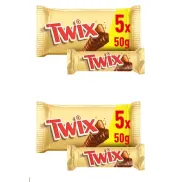 Twix 10 Pack: Barritas de Chocolate y Caramelo, 50 g