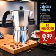 CROFTON Cafetera Italiana de diseño práctico