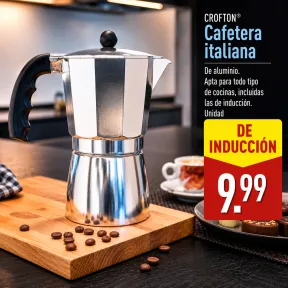 CROFTON Cafetera Italiana de diseño práctico