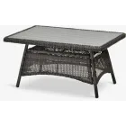 Mesa FALKENBERG gris de centro para exterior 81x124x64 cm