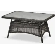 Mesa FALKENBERG gris de centro para exterior 81x124x64 cm