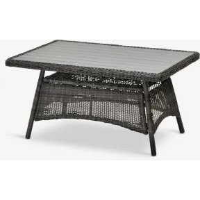 Mesa FALKENBERG gris de centro para exterior 81x124x64 cm